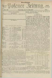 Posener Zeitung. Jg.77 [i.e.81], Nr. 831 (26 November 1874) - Abend=Ausgabe.