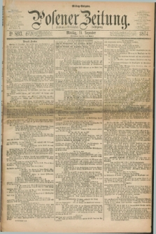 Posener Zeitung. Jg.77 [i.e.81], Nr. 893 (21 Dezember 1874) - Mittag=Ausgabe.