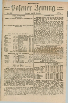 Posener Zeitung. Jg.77 [i.e.81], Nr. 897 (22 Dezember 1874) - Abend=Ausgabe.