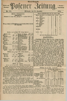 Posener Zeitung. Jg.77 [i.e.81], Nr. 900 (23 Dezember 1874) - Abend=Ausgabe.