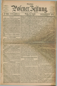 Posener Zeitung. Jg.77 [i.e.81], Nr. 905 (28 Dezember 1874) - Mittag=Ausgabe.