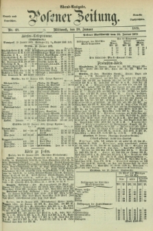 Posener Zeitung. Jg.78 [i.e.82], Nr. 48 (20 Januar 1875) - Abend=Ausgabe.