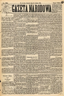 Gazeta Narodowa. 1884, nr 291