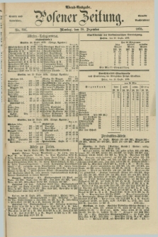 Posener Zeitung. Jg.78 [i.e.82], Nr. 891 (20 Dezember 1875) - Abend=Ausgabe.