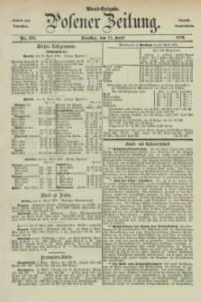 Posener Zeitung. Jg.79 [i.e.83], Nr. 258 (11 April 1876) - Abend=Ausgabe.