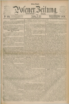 Posener Zeitung. Jg.79 [i.e.83], Nr. 494 (18 Juli 1876) - Mittag=Ausgabe.