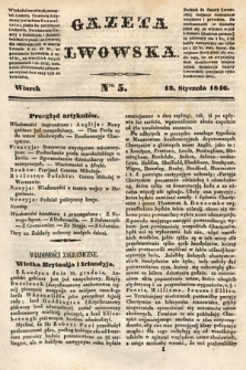 Gazeta Lwowska. 1846, nr 5