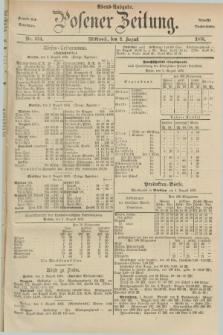 Posener Zeitung. Jg.79 [i.e.83], Nr. 534 (2 August 1876) - Abend=Ausgabe.