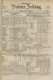 Posener Zeitung. Jg.79 [i.e.83], Nr. 612 (1 September 1876) - Abend=Ausgabe.