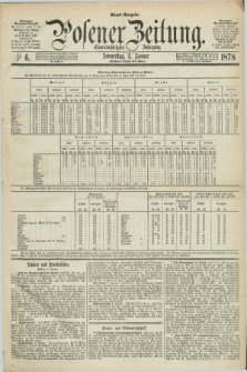 Posener Zeitung. Jg.81 [i.e.85], Nr. 6 (3 Januar 1878) - Abend=Ausgabe.