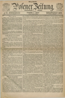 Posener Zeitung. Jg.81 [i.e.85], Nr. 11 (5 Januar 1878) - Mittag=Ausgabe.