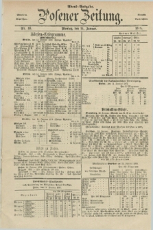 Posener Zeitung. Jg.81 [i.e.85], Nr. 33 (14 Januar 1878) - Abend=Ausgabe.