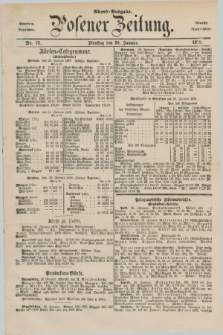 Posener Zeitung. Jg.81 [i.e.85], Nr. 72 (29 Januar 1878) - Abend=Ausgabe.