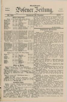 Posener Zeitung. Jg.82 [i.e.86], Nr. 894 (20 Dezember 1879) - Abend=Ausgabe.