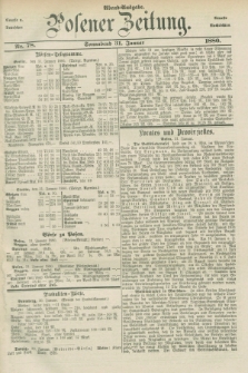 Posener Zeitung. Jg.83 [i.e.87], Nr. 78 (31 Januar 1880) - Abend=Ausgabe.