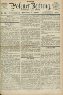 Posener Zeitung. Jg.83 [i.e.87], Nr. 131 (21 Februar 1880) - Mittag=Ausgabe.