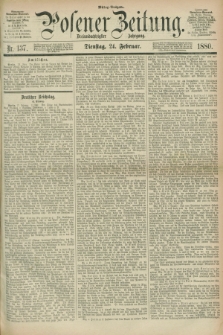 Posener Zeitung. Jg.83 [i.e.87], Nr. 137 (24 Februar 1880) - Mittag=Ausgabe.