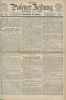 Posener Zeitung. Jg.83 [i.e.87], Nr. 148 (28 Februar 1880) - Morgen=Ausgabe.