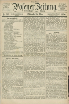 Posener Zeitung. Jg.83 [i.e.87], Nr. 211 (24 März 1880) - Morgen=Ausgabe.