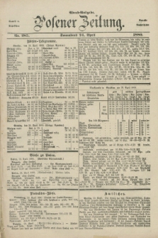 Posener Zeitung. Jg.83 [i.e.87], Nr. 285 (24 April 1880) - Abend=Ausgabe.