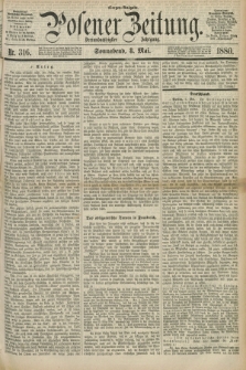 Posener Zeitung. Jg.83 [i.e.87], Nr. 316 (8 Mai 1880) - Morgen=Ausgabe.