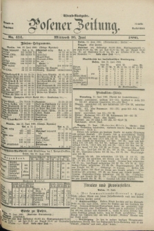 Posener Zeitung. Jg.83 [i.e.87], Nr. 414 (16 Juni 1880) - Abend=Ausgabe.