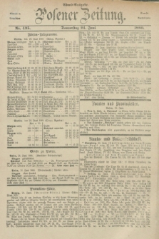 Posener Zeitung. Jg.83 [i.e.87], Nr. 435 (24 Juni 1880) - Abend=Ausgabe.