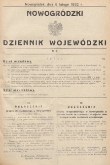Nowogródzki Dziennik Wojewódzki. 1932, nr 6