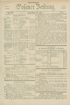 Posener Zeitung. Jg.83 [i.e.87], Nr. 525 (29 Juli 1880) - Abend=Ausgabe.