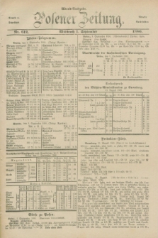 Posener Zeitung. Jg.83 [i.e.87], Nr. 612 (1 September 1880) - Abend=Ausgabe.