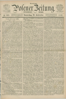 Posener Zeitung. Jg.83 [i.e.87], Nr. 669 (23 September 1880) - Abend=Ausgabe.