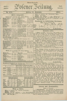 Posener Zeitung. Jg.83 [i.e.87], Nr. 672 (24 September 1880) - Abend=Ausgabe.