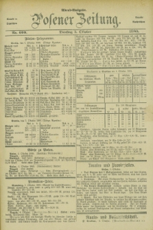 Posener Zeitung. Jg.83 [i.e.87], Nr. 699 (5 Oktober 1880) - Abend=Ausgabe.