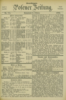 Posener Zeitung. Jg.83 [i.e.87], Nr. 711 (9 Oktober 1880) - Abend=Ausgabe.