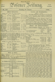 Posener Zeitung. Jg.83 [i.e.87], Nr. 717 (12 Oktober 1880) - Abend=Ausgabe.