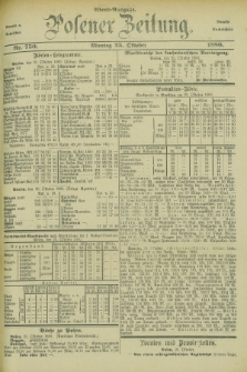 Posener Zeitung. Jg.83 [i.e.87], Nr. 750 (25 Oktober 1880) - Abend=Ausgabe.