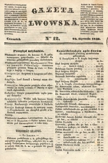 Gazeta Lwowska. 1846, nr 12