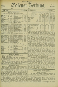 Posener Zeitung. Jg.83 [i.e.87], Nr. 807 (16 November 1880) - Abend=Ausgabe.