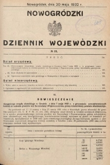 Nowogródzki Dziennik Wojewódzki. 1932, nr 23