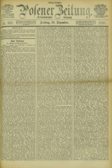 Posener Zeitung. Jg.83 [i.e.87], Nr. 869 (10 Dezember 1880) - Mittag=Ausgabe.
