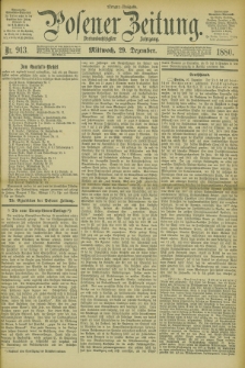Posener Zeitung. Jg.83 [i.e.87], Nr. 913 (29 Dezember 1880) - Morgen=Ausgabe.