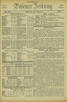 Posener Zeitung. Jg.83 [i.e.87], Nr. 915 (29 Dezember 1880) - Abend=Ausgabe.