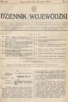 Dziennik Wojewódzki. 1928, nr 4