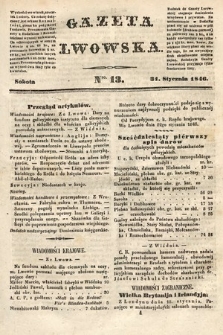 Gazeta Lwowska. 1846, nr 13