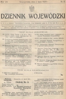 Dziennik Wojewódzki. 1928, nr 8