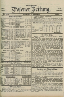 Posener Zeitung. Jg.88, Nr. 771 (2 November 1881) - Abend=Ausgabe.