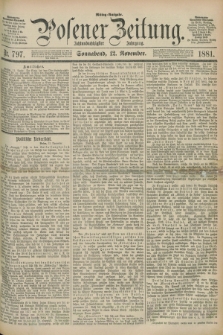 Posener Zeitung. Jg.88, Nr. 797 (12 November 1881) - Mittag=Ausgabe.