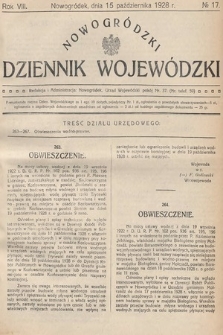 Nowogródzki Dziennik Wojewódzki. 1928, nr 17