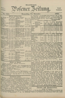 Posener Zeitung. Jg.88, Nr. 828 (24 November 1881) - Abend=Ausgabe.