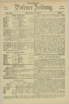 Posener Zeitung. Jg.89, Nr. 297 (27 April 1882) - Abend=Ausgabe.